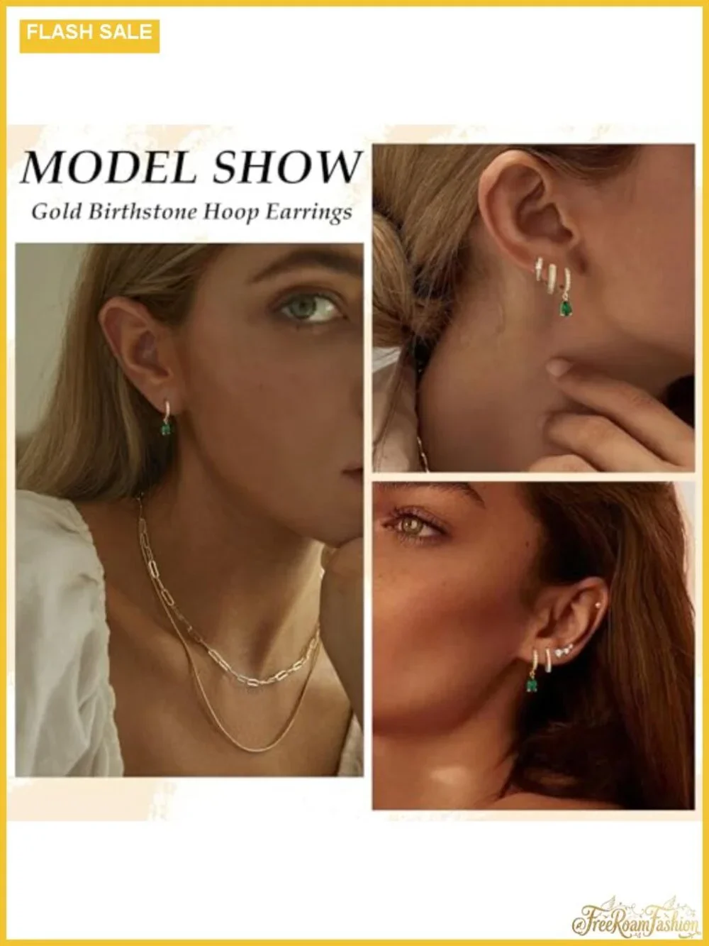 Dangle Diamond Birthstone Earrings Hypoallergenic Brass Women Gift